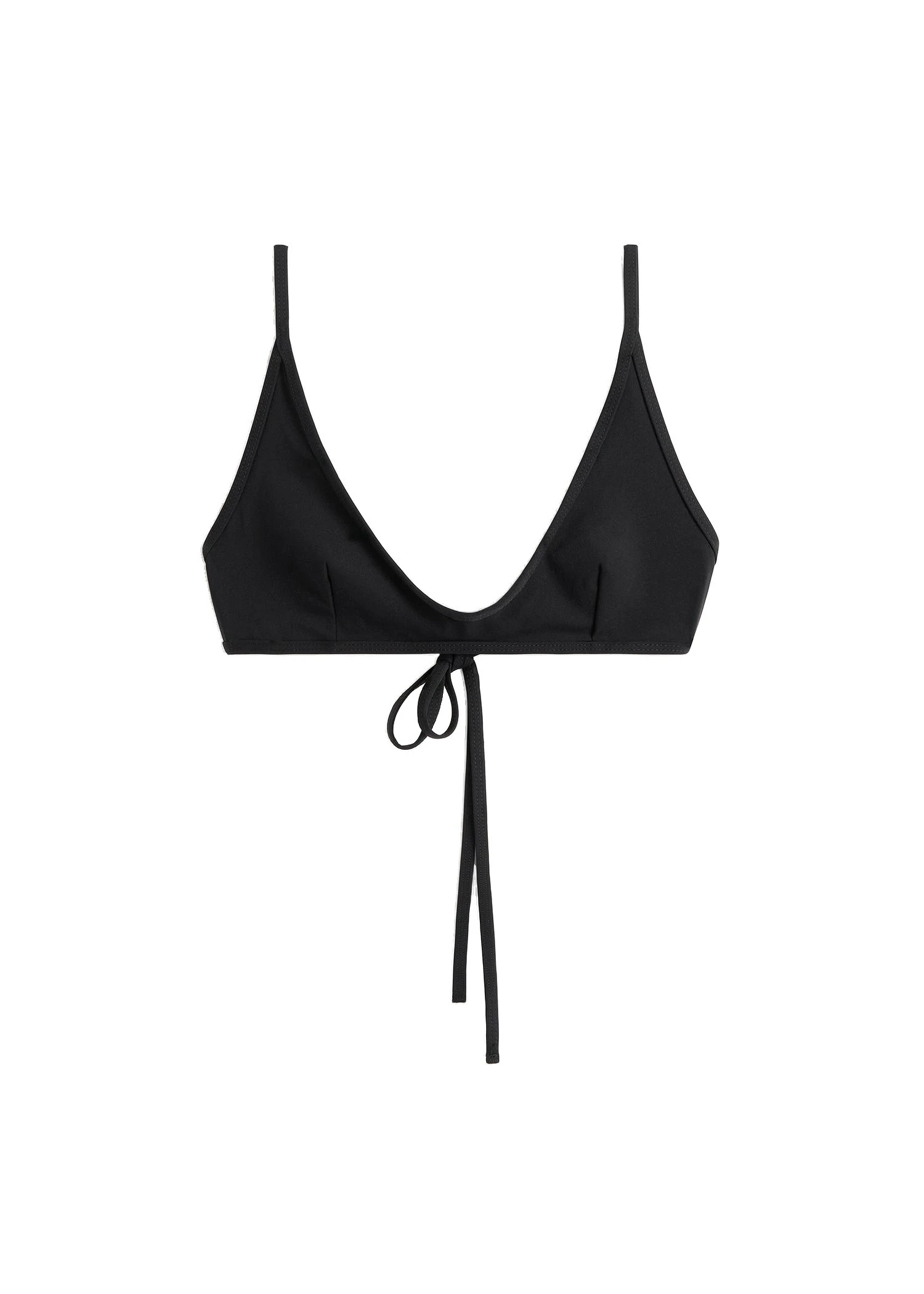 Toteme-Scoop-bikini-top-in-Black-white Toteme Scoop bikini top in Black