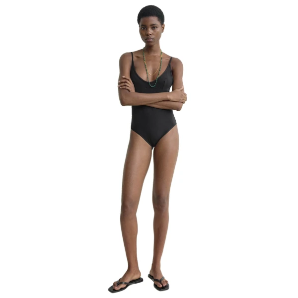 Toteme Scoop swimsuit in Black, view 2