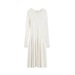 Toteme Sculpted knit dress in Off-white