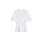 Toteme Sculptural cotton top in White