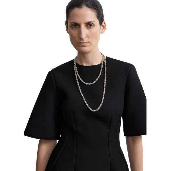 Toteme Sculptural scuba top in Black, view 5