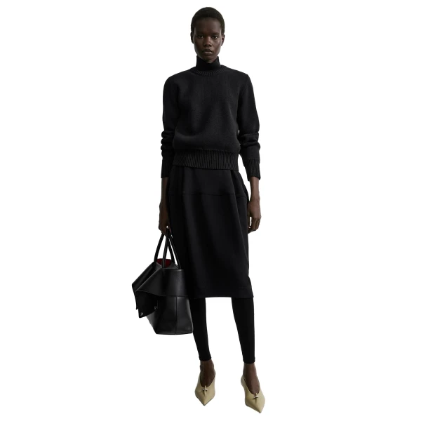 Toteme Sculptural skirt in Black, view 2