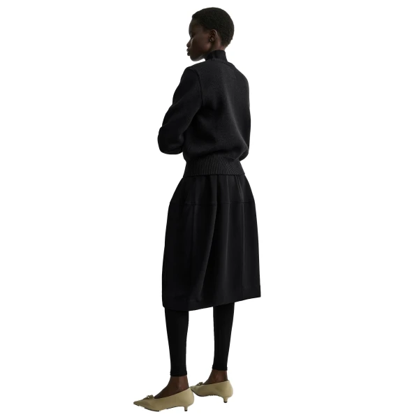 Toteme Sculptural skirt in Black, view 4