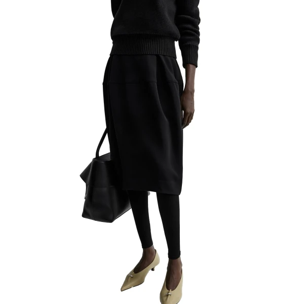 Toteme Sculptural skirt in Black, view 5