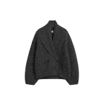 Toteme Shawl-lapel cardigan in Black / White