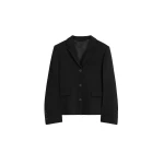 Toteme Short stretch wool blazer in Black