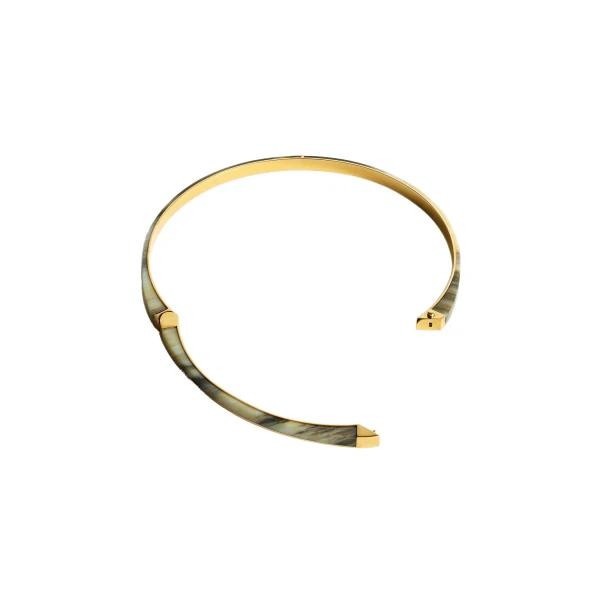 Signature collar in Beige / Gold - Image 4