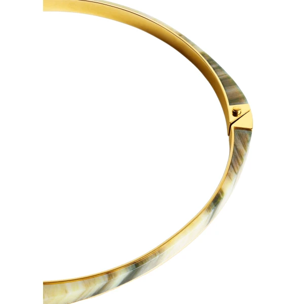 Signature collar in Beige / Gold - Image 5
