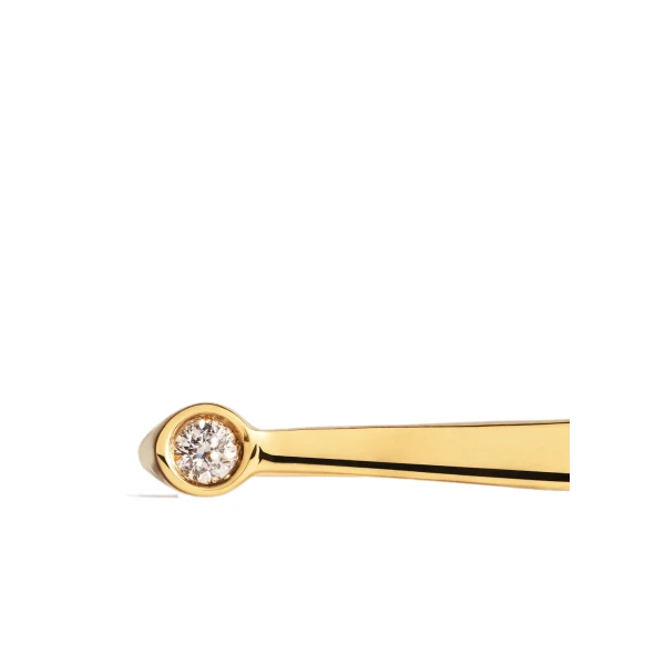 Signet diamond midi ring 18kt in Gold - Image 4