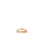 Toteme Signet diamond midi ring 18kt in Gold