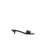 Toteme Slim lizard-embossed bandeau mules in Black