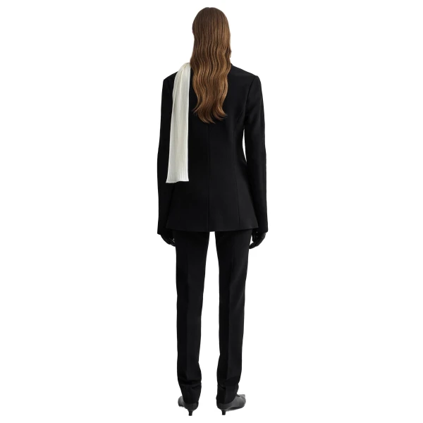 Toteme Slim stretch wool blazer in Black, view 4
