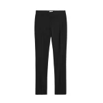 Toteme Slim stretch wool trousers in Black