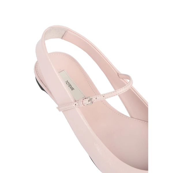 Slingback naplack Mary Janes in Flamingo - Image 5
