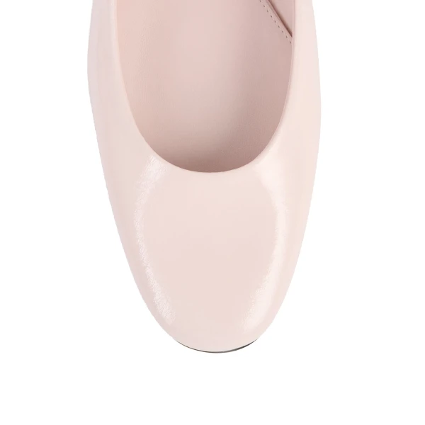 Slingback naplack Mary Janes in Flamingo - Image 6