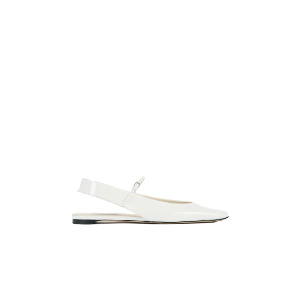 Toteme Slingback patent Mary Janes in Off-white