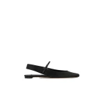 Toteme Slingback satin Mary Janes in Black