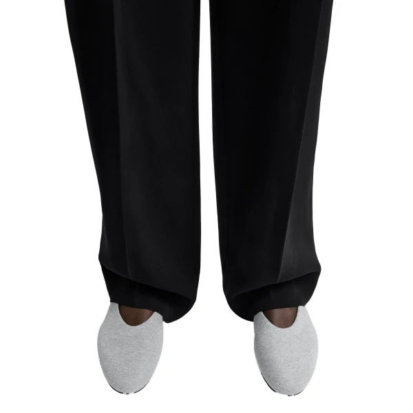 Slip jersey ballerinas in Grey mélange - Image 2