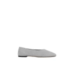 Toteme Slip jersey ballerinas in Grey mélange