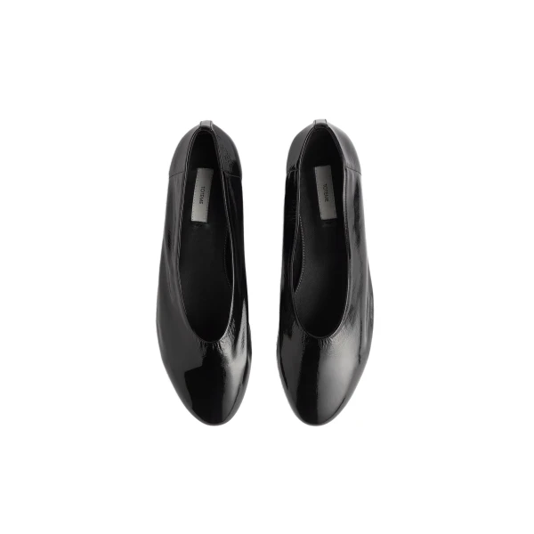 Slip naplack ballerinas in Black - Image 4