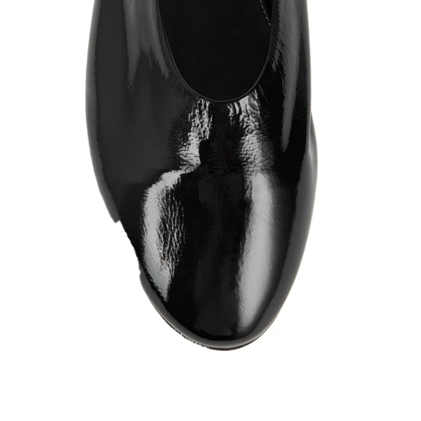 Slip naplack ballerinas in Black - Image 6