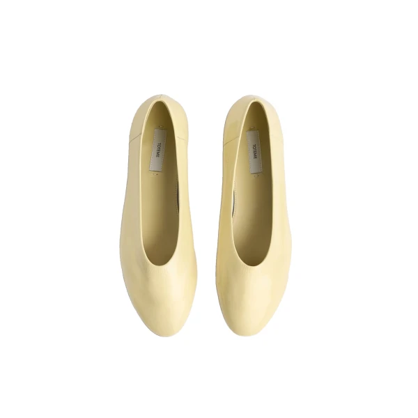 Slip naplack ballerinas in Buttercup - Image 4