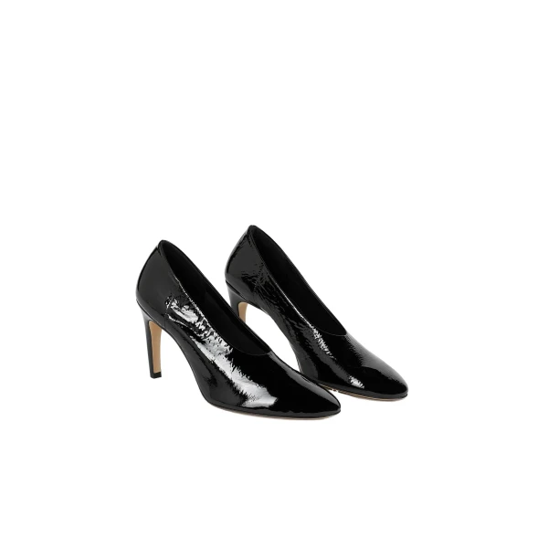 Slip naplack pumps in Black - Image 4