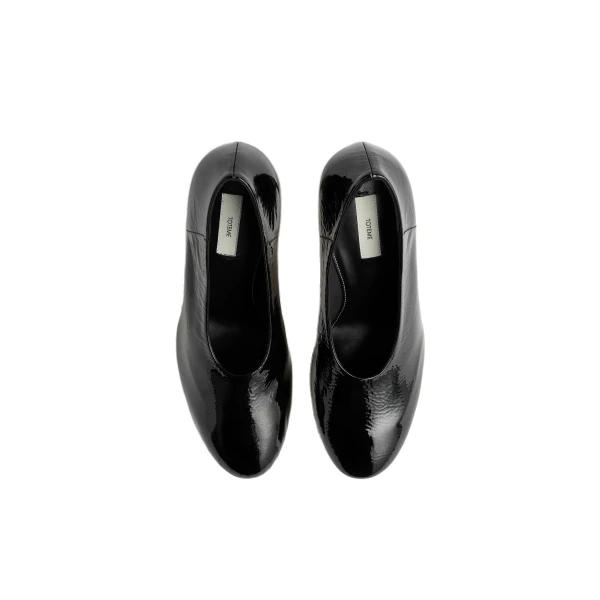 Slip naplack pumps in Black - Image 5
