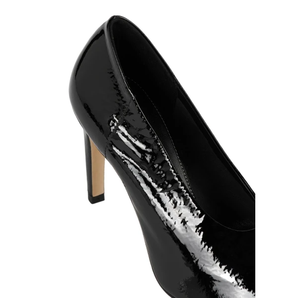 Slip naplack pumps in Black - Image 6