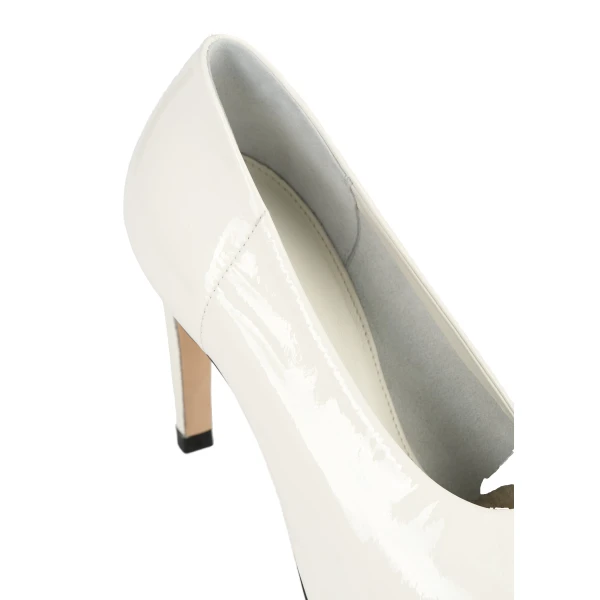 Slip naplack pumps in Off-white - Image 6