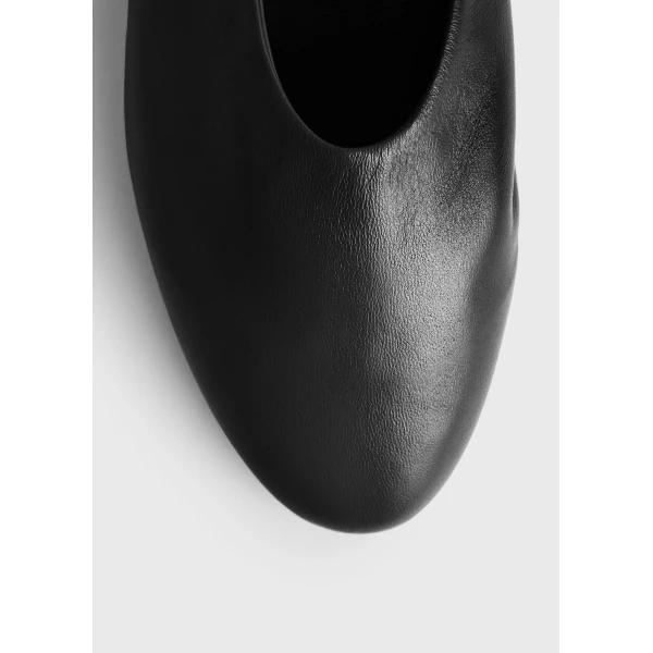 Slip nappa ballerinas in Black - Image 6