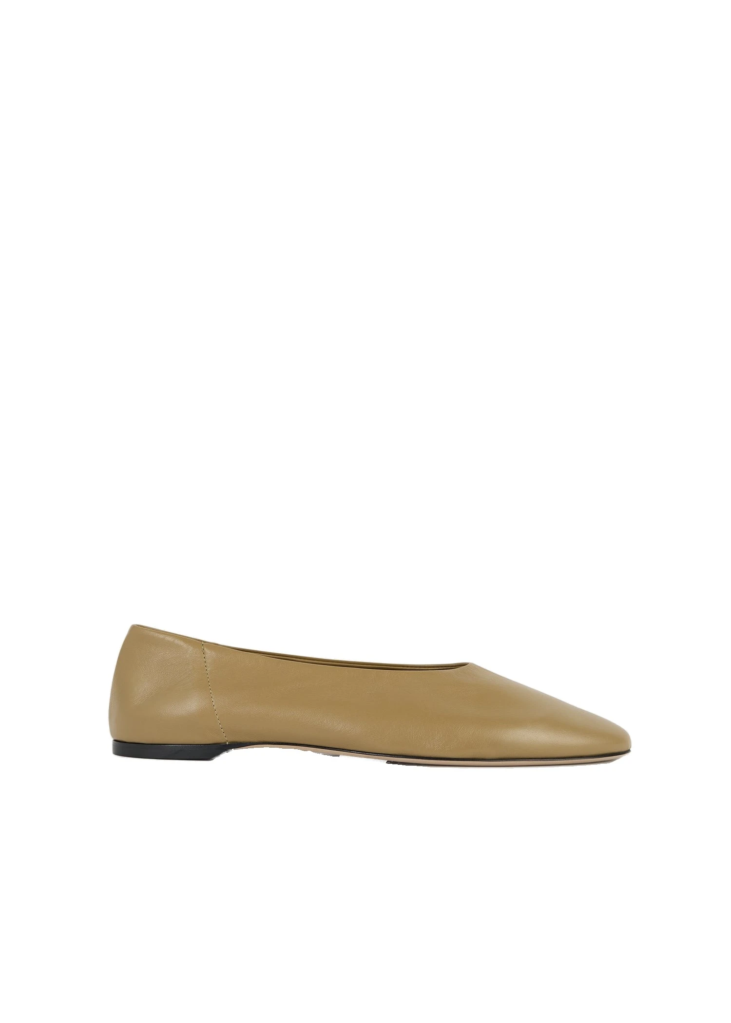 Slip nappa ballerinas in Desert