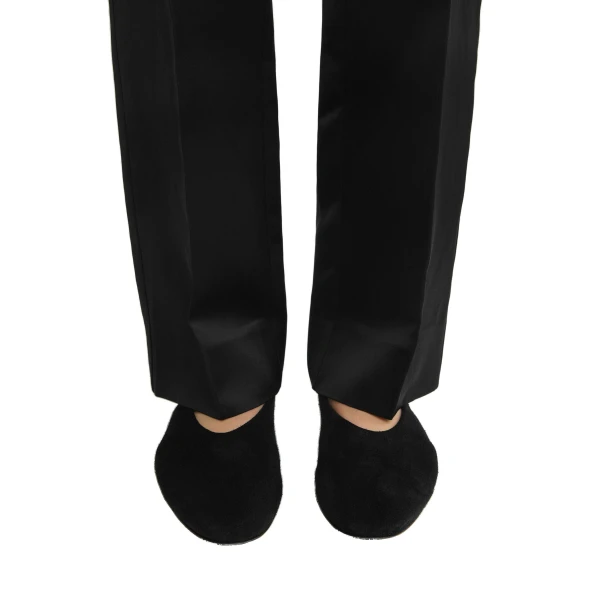 Slip suede ballerinas in Black - Image 2