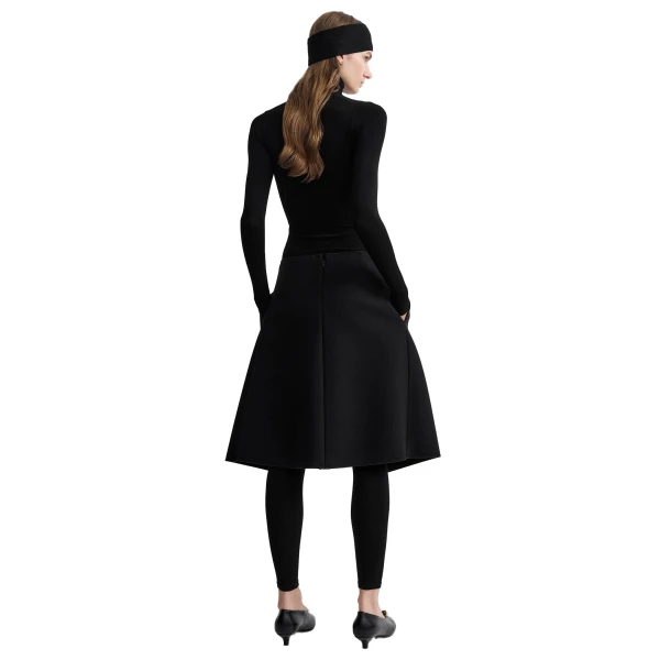 Toteme Slit scuba skirt in Black, view 4