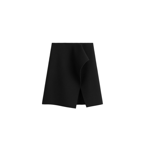 Toteme Slit scuba skirt in Black