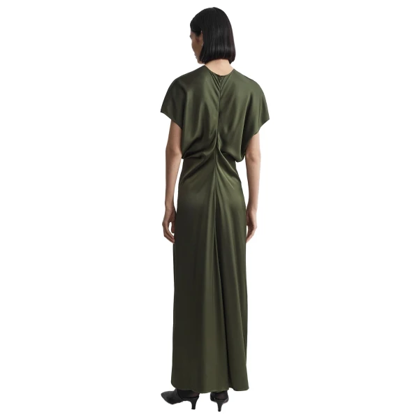 Toteme Slouch waist dress in Dark green, view 4