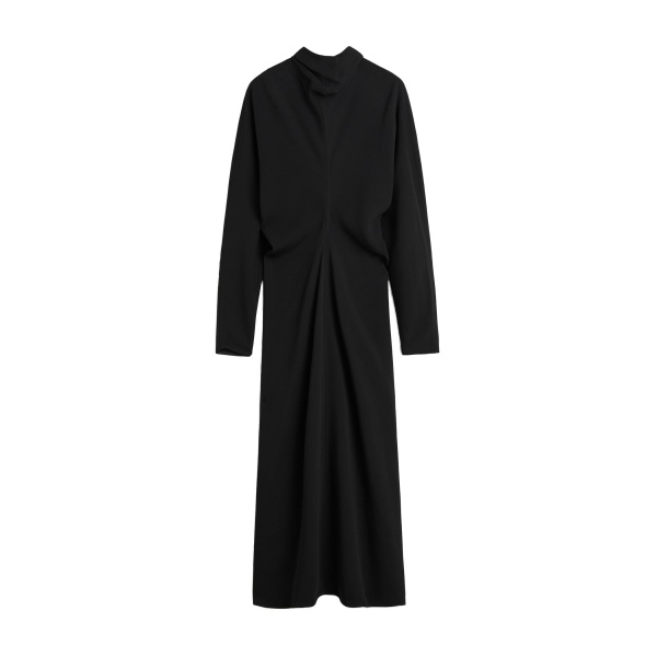 Toteme Slouch waist scarf dress in Black