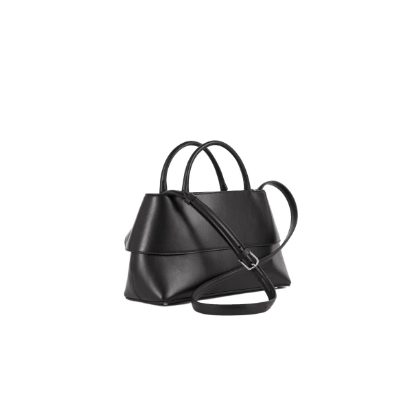 Small Mercer leather tote in Black / Red - Image 4