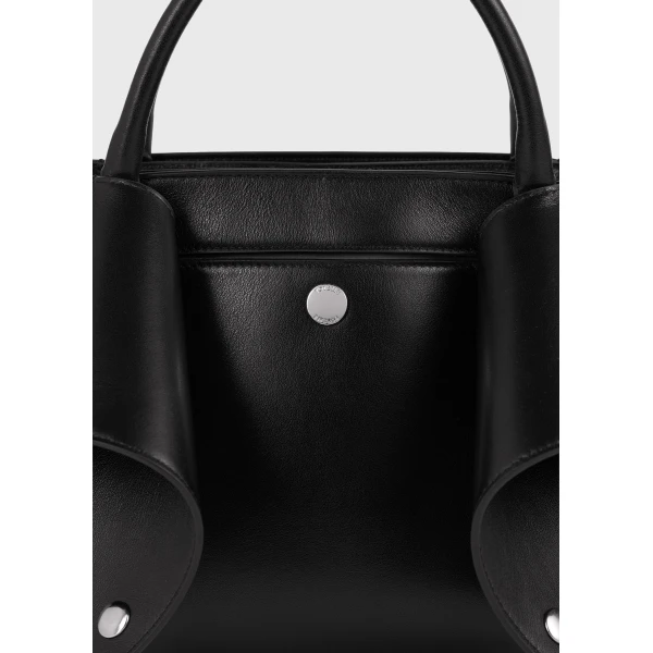 Small Mercer leather tote in Black / Red - Image 5