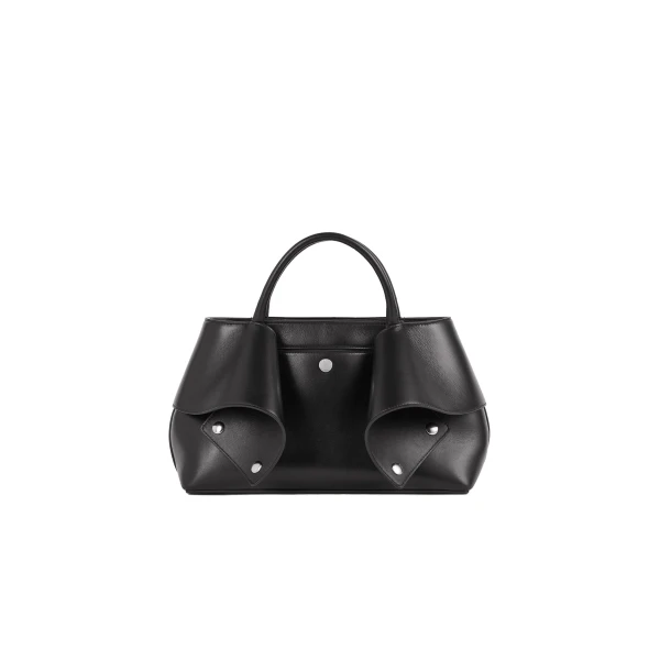 Small Mercer leather tote in Black / Red