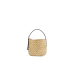 Toteme Small belted paper raffia tote in Natural