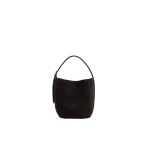 Toteme Small belted suede tote in Espresso