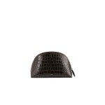 Toteme Small croco-embossed day pouch in Dark brown
