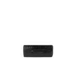 Toteme Soft croco-embossed T-clutch in Black