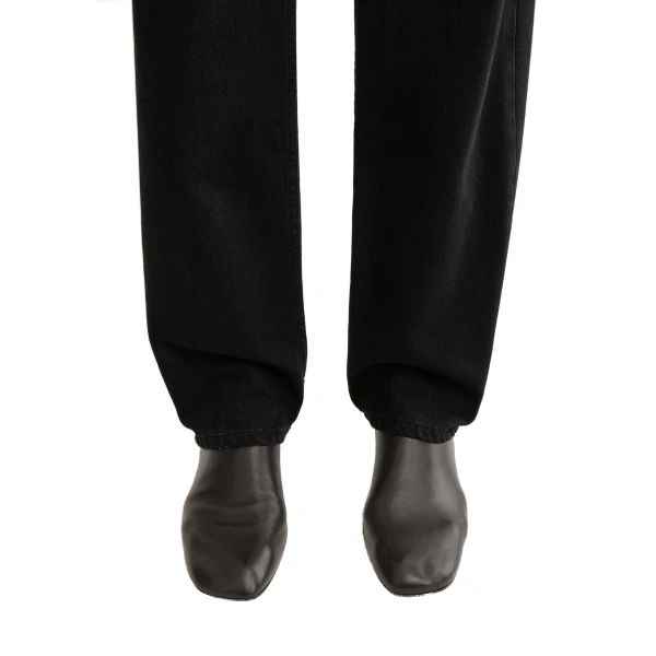 Soft nappa ankle boots in Bark - Image 2