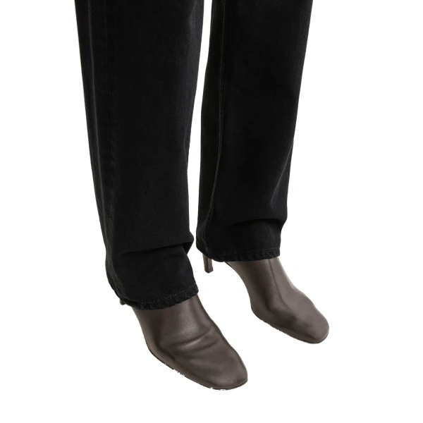Soft nappa ankle boots in Bark - Image 3