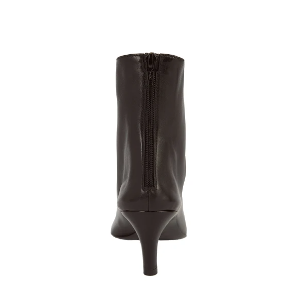 Soft nappa ankle boots in Bark - Image 5