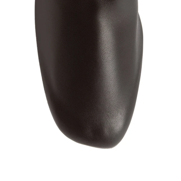 Soft nappa ankle boots in Bark - Image 6