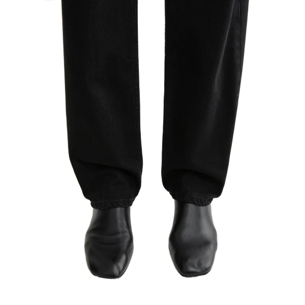 Soft nappa ankle boots in Black - Image 2