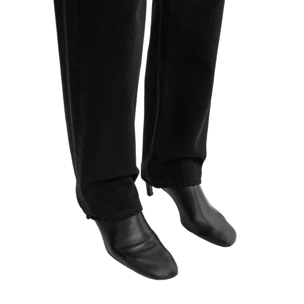 Soft nappa ankle boots in Black - Image 3